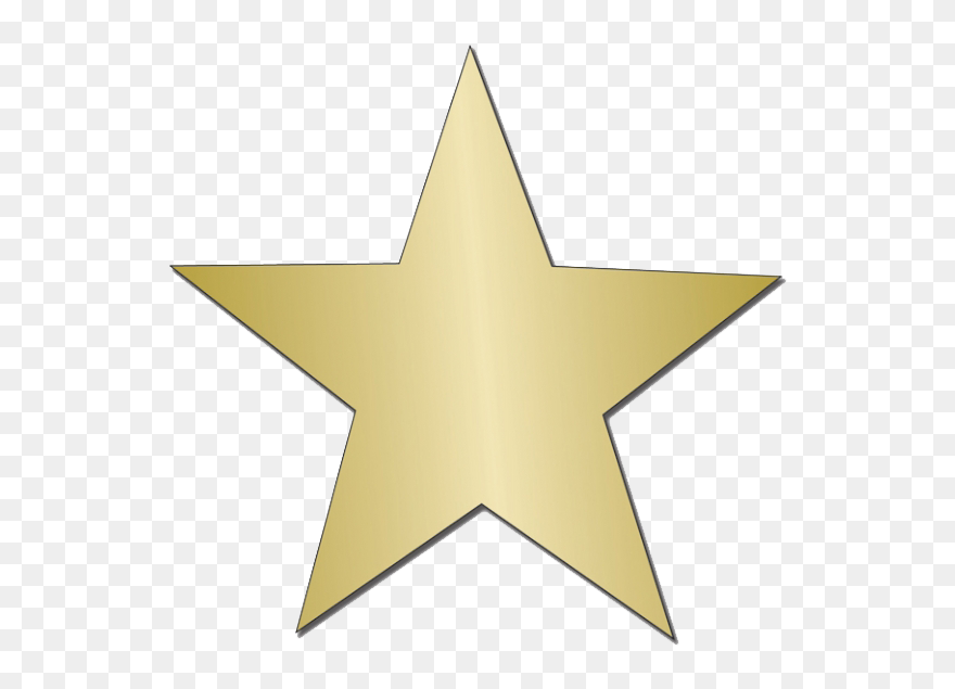 Transparent Gold Starburst Clipart - Gold Star Sticker Png