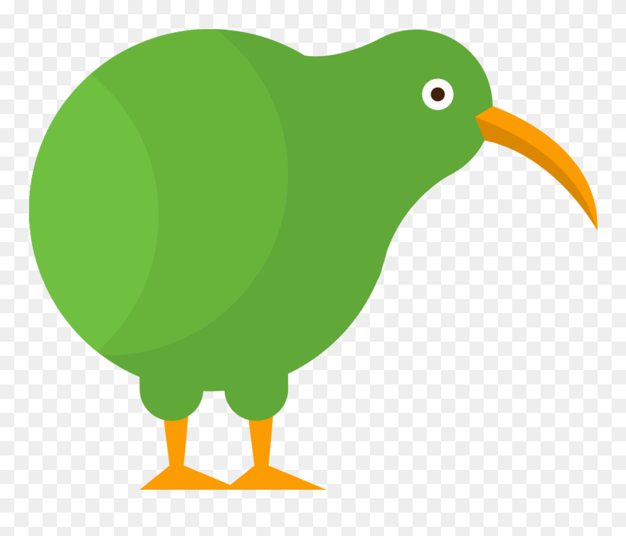 Green Kiwi Bird Icon Clipart
