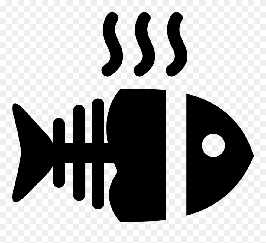 Fish Bone Clip Art - Molde Espinha De Peixe - Png Download