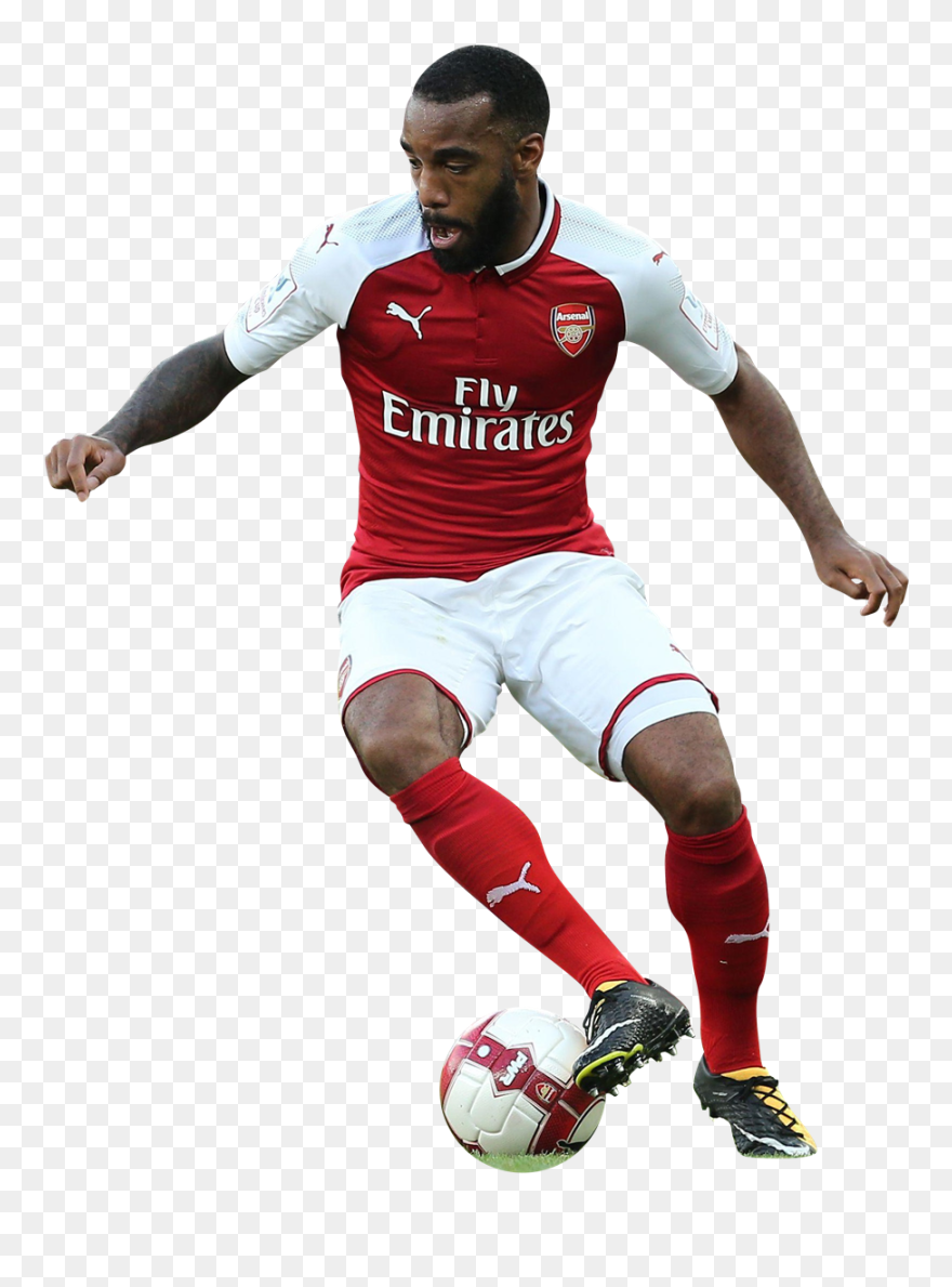 Alexandre Lacazette Football Render - Arsenal Clipart