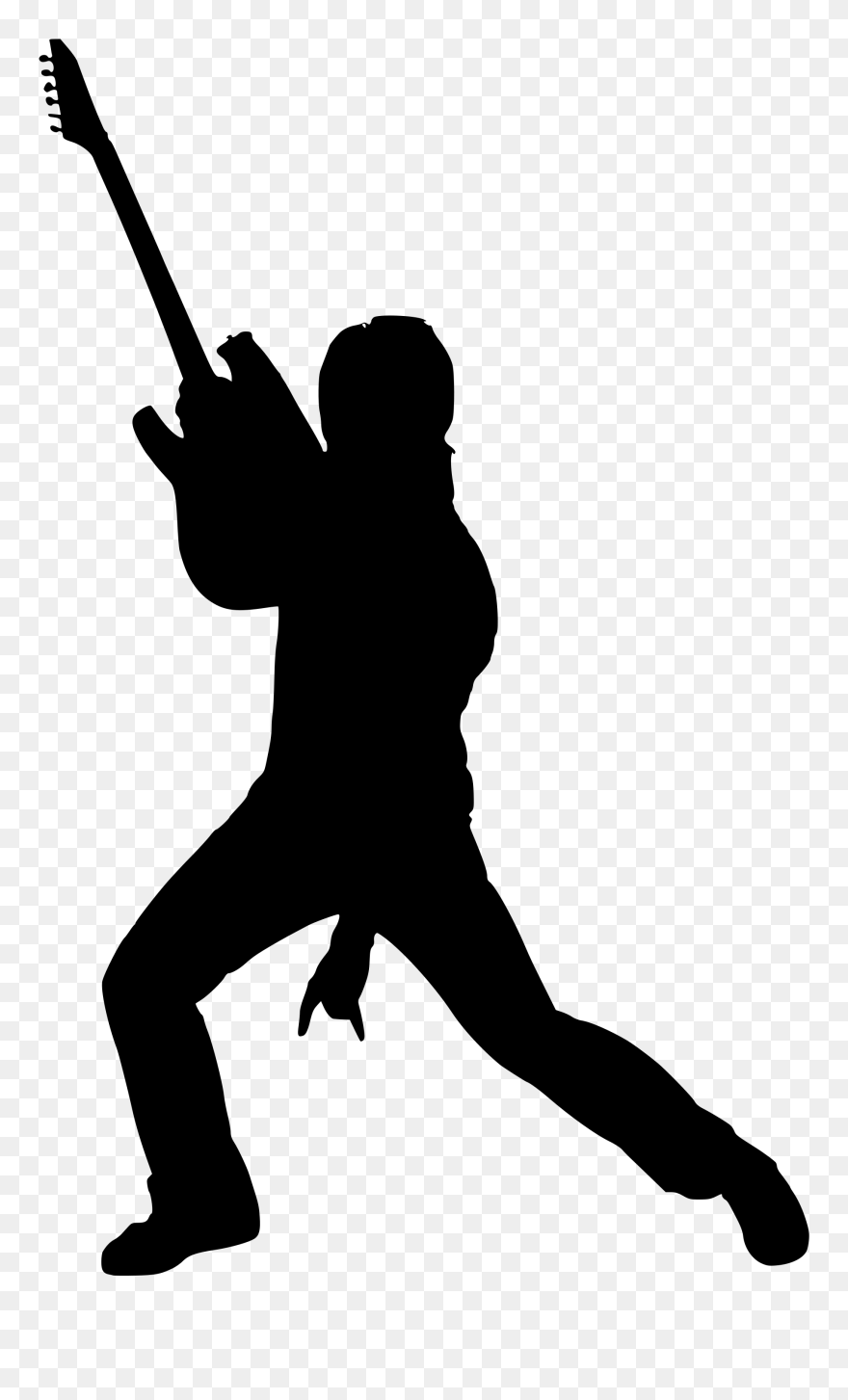 Rock Band Clipart Silhouette Transparent Background - Transparent Rock Star Clip Art - Png Download