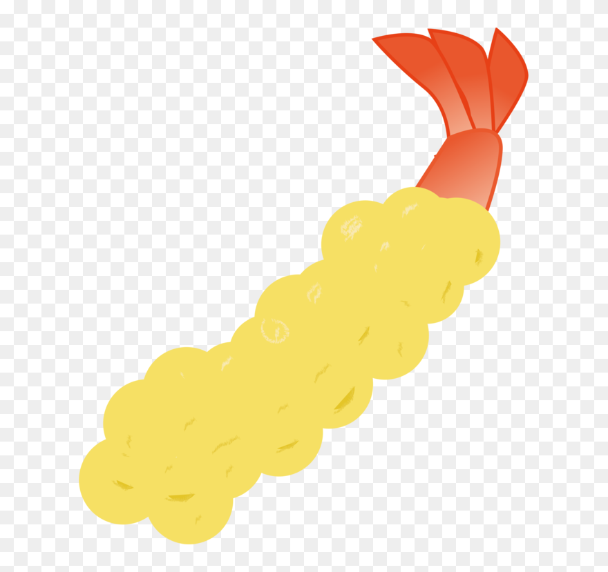 Yellow,tempura,shrimp - Illustration Clipart