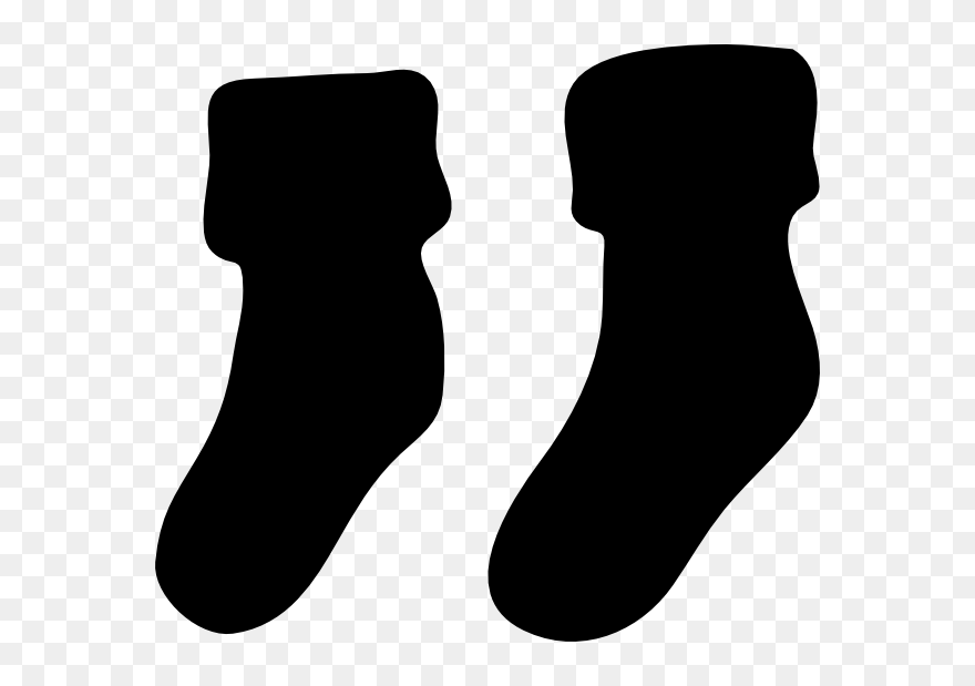 Black Socks Clip Art At Clker - Black Socks Clipart - Png Download