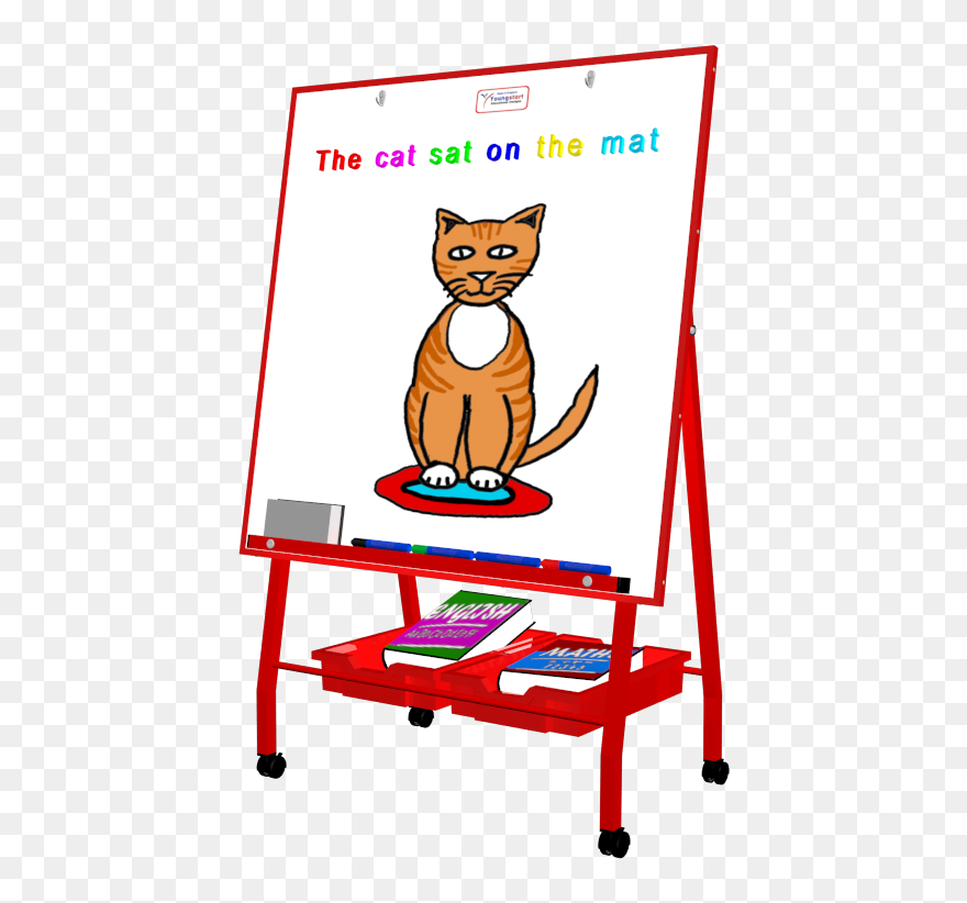 Easel Clipart Whiteboard Easel - Cartoon - Png Download