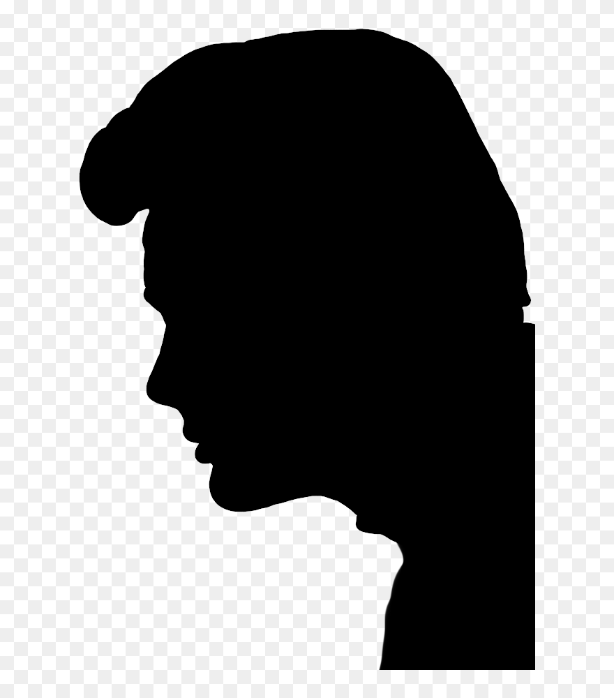Face Silhouette - Man Face Profile Silhouette Clipart