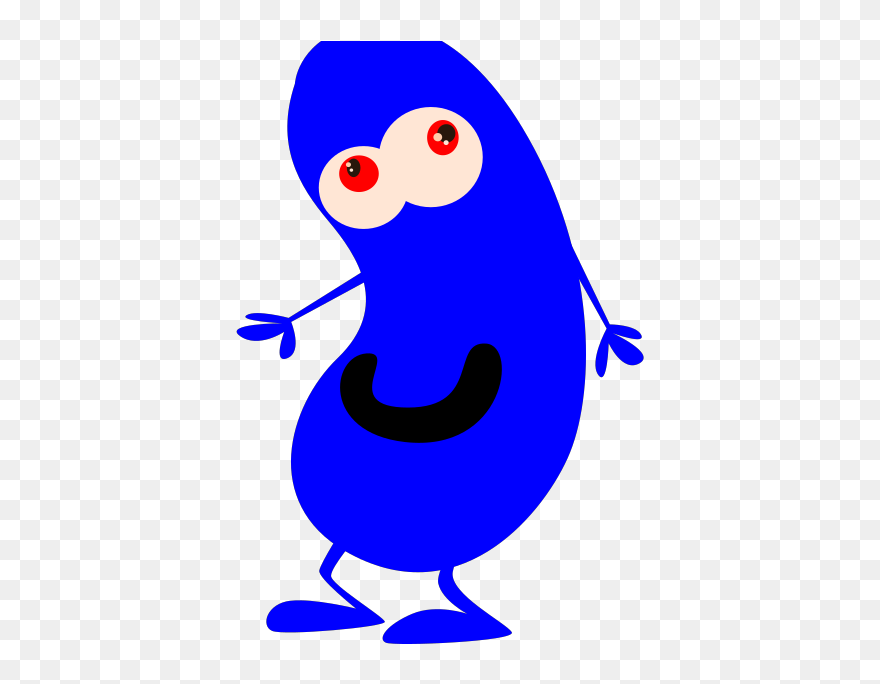 Blue Bean Svg Clip Arts - Black Bean Clipart - Png Download