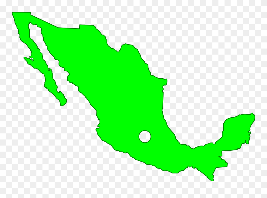 Mexico Clipart Map, Mexico Map Transparent Free For - Mexico Map Clipart - Png Download