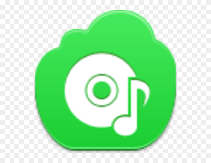Music Clipart Disk - Green Youtube Download Icon - Png Download