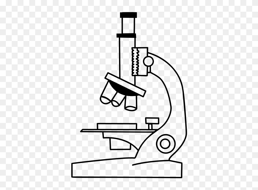 Microscope Illustration - Drawing Microscope Clipart