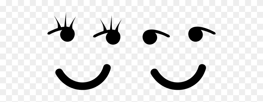 Female And Male Smileys Image - Clipart Smiley Face Svg - Png Download