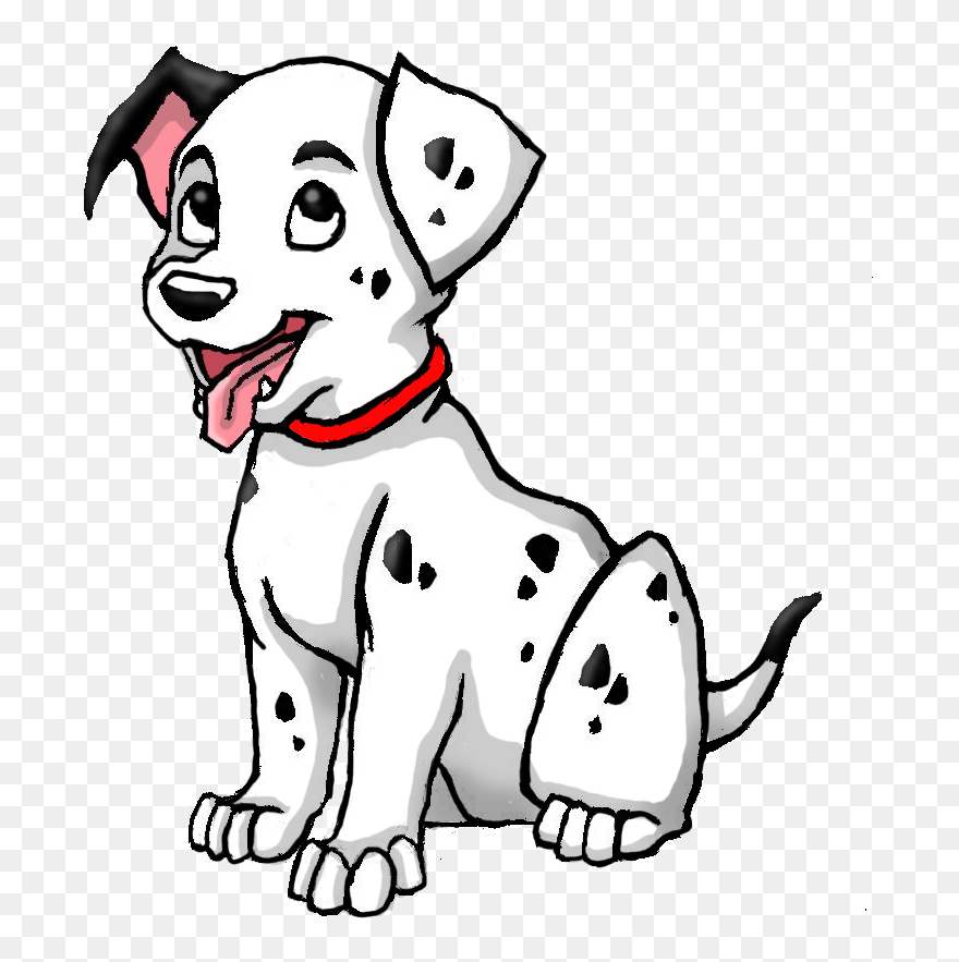 Dalmatian Dog Puppy 102 Dalmatians - Dalmatian Dog Drawing Clipart