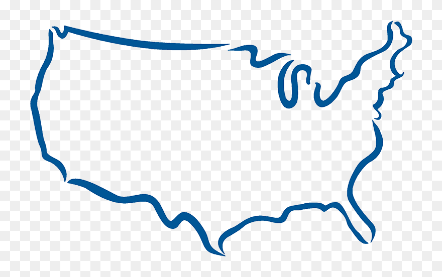 United States Outline Png Clipart