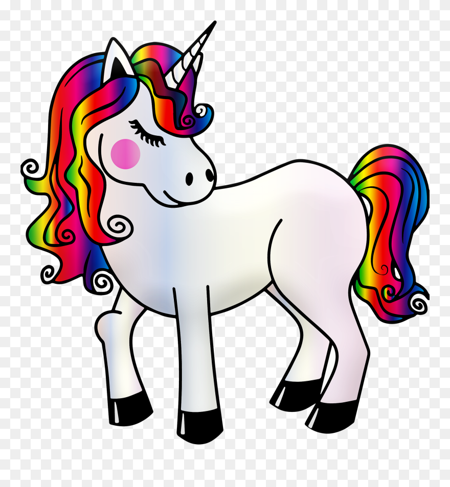 Unicorn Emoji Coloring Pages Clipart