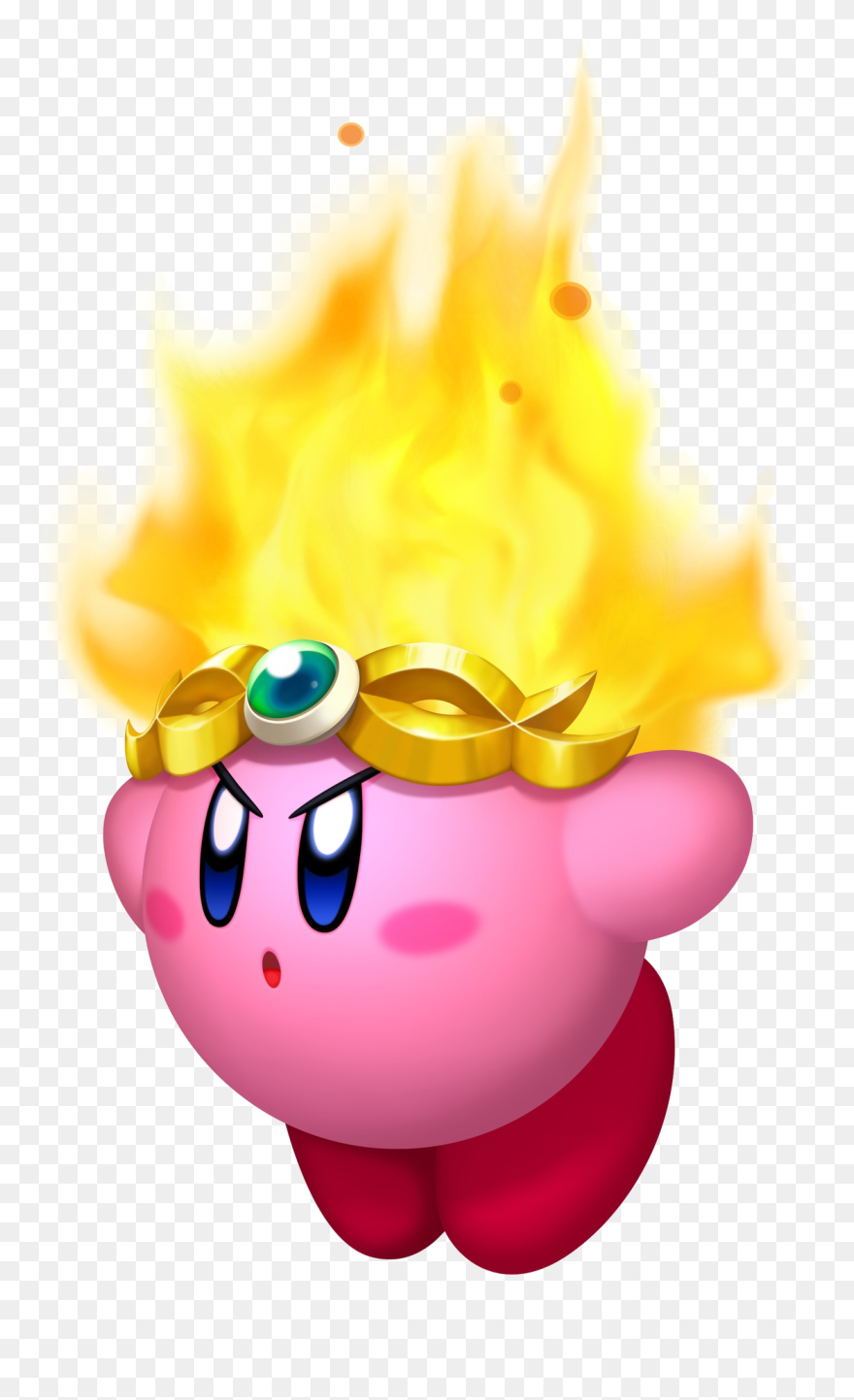Kirby Clipart Mario Hat - Kirby Copy Abilities Fire - Png Download