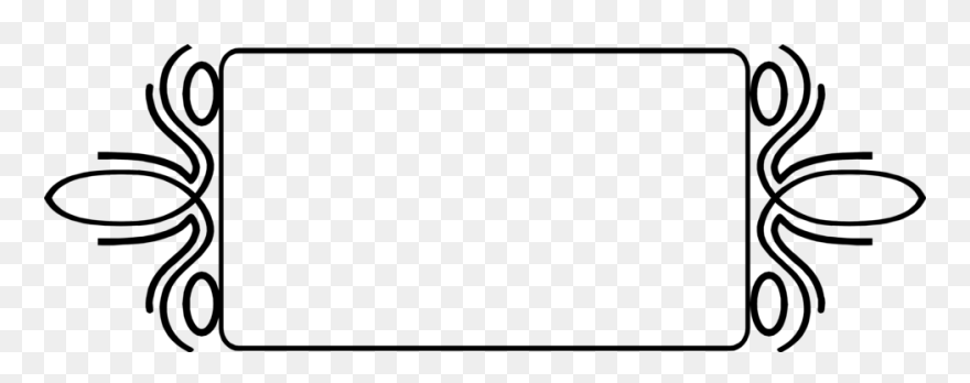 Title Frame Png Clip Art Black And White Stock - Title Borders Black And White Transparent Png