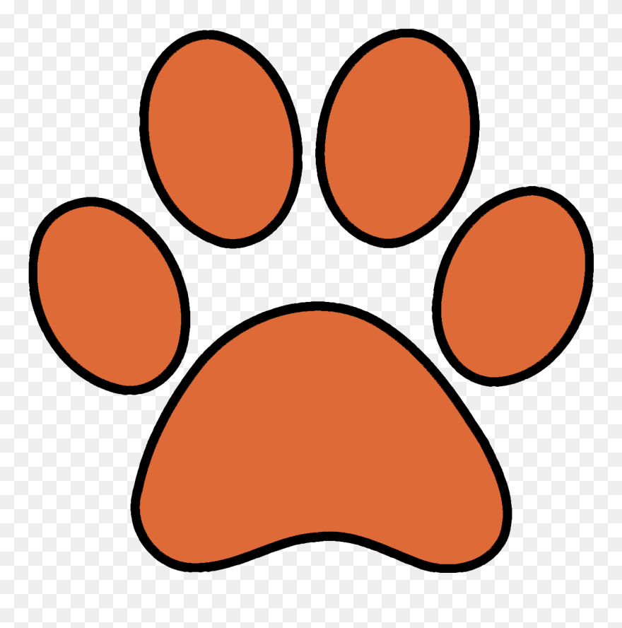 Transparent Dog Obedience Clipart - Basketball Paw Print - Png Download