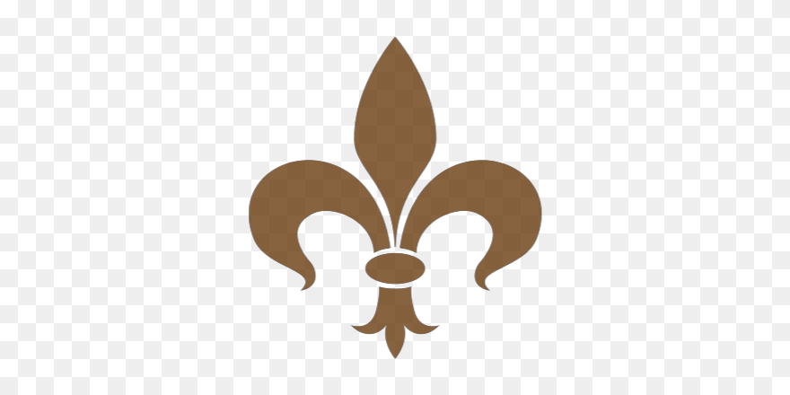 Brown Fleur De Lis Svg Clip Arts - Fleur De Lis Clip Art - Png Download