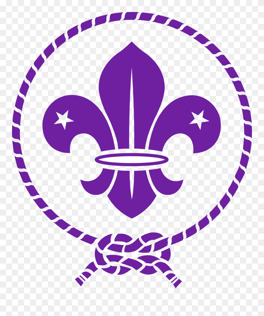 World Scout Emblem Inverse - Fleur De Lis Scouts Clipart