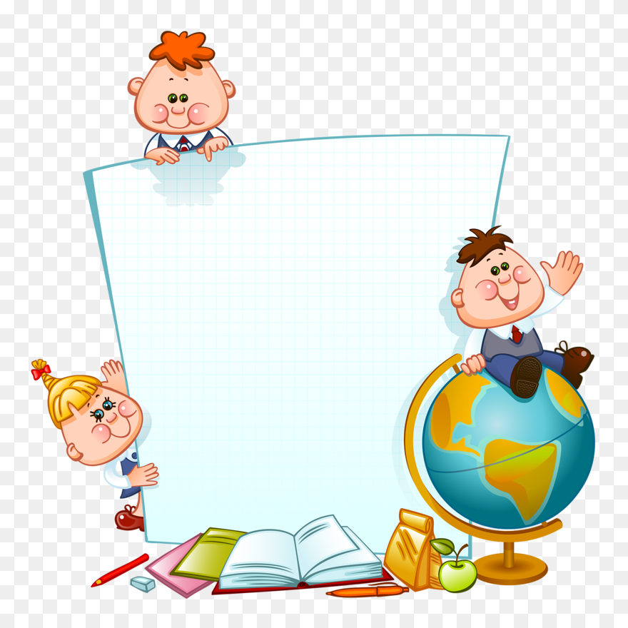 Frame And Borders School Children - Kid Border Clipart - Png Download