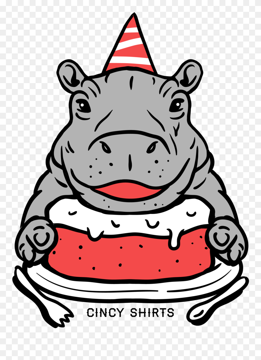 Fiona The Hippo Birthday Tattoo Clipart