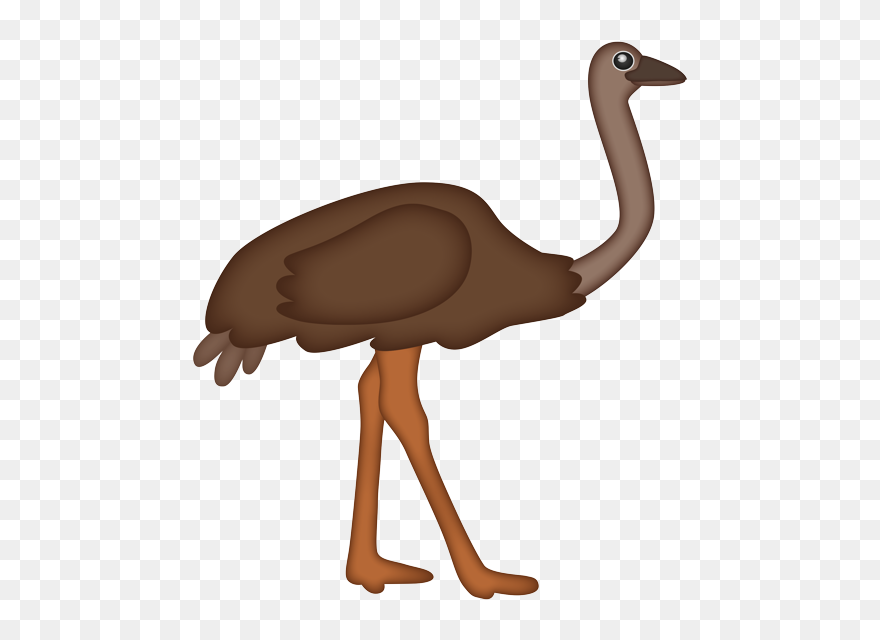 Ostrich Emoji Clipart