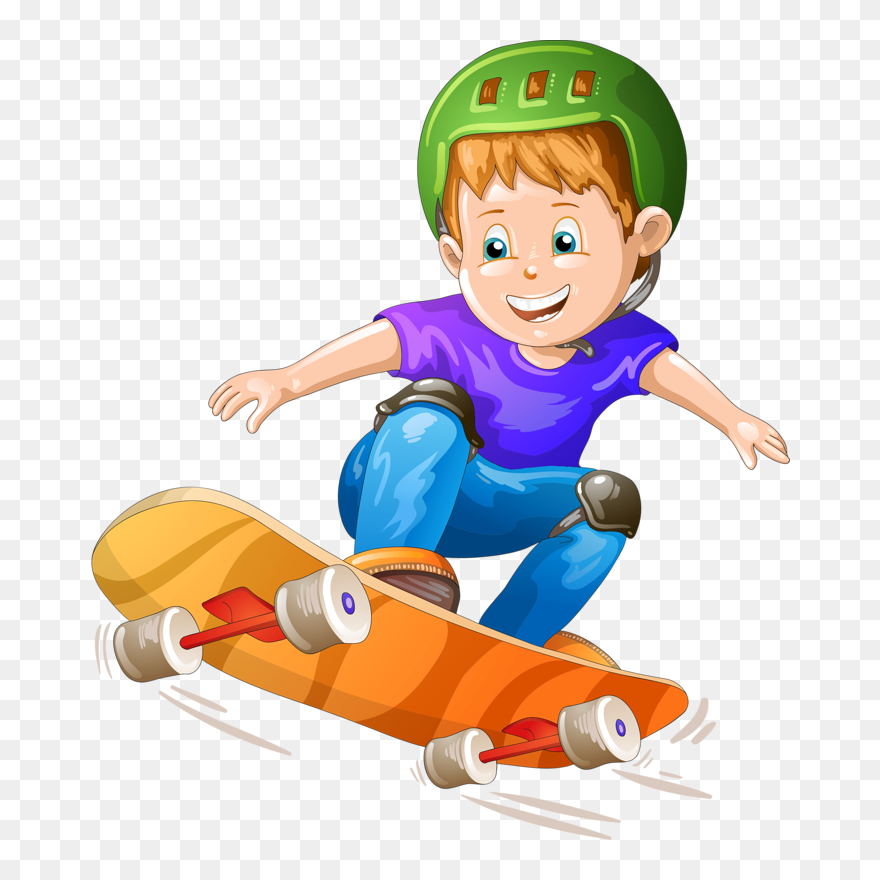 Skater Cartoon Clipart