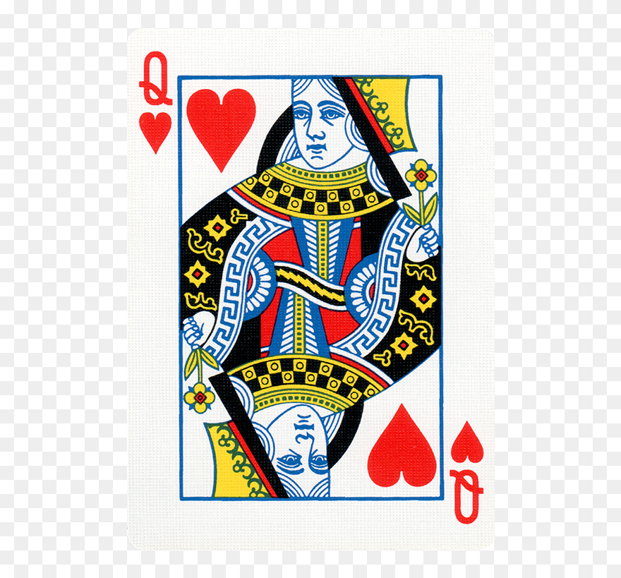Queen Of Hearts Playing Card Clipart Images Gallery - Card Queen Of Hearts - Png Download