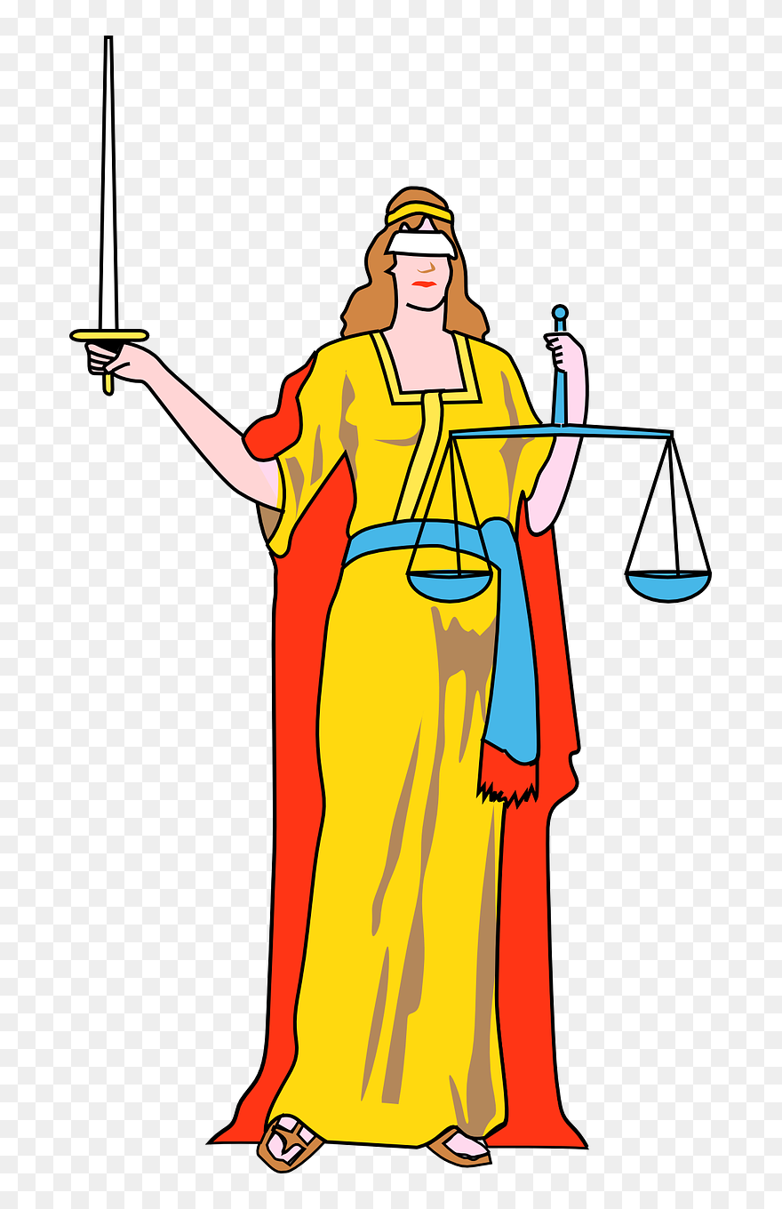 Scale Clipart Lady Justice - Lady Justice Clipart Png Transparent Png