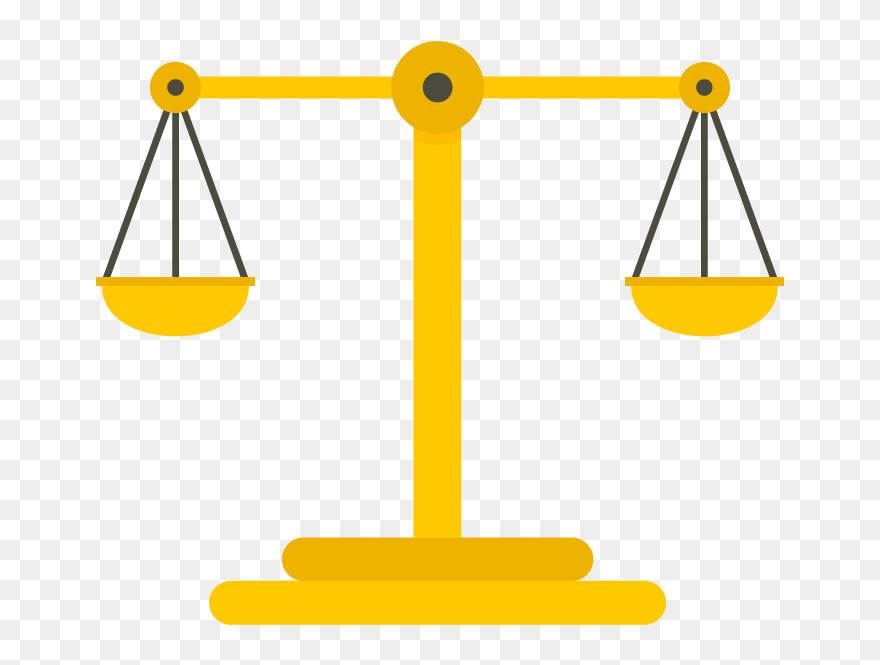 Transparent Scales Of Justice Clipart - Justice Scale Clipart Transoarent - Png Download