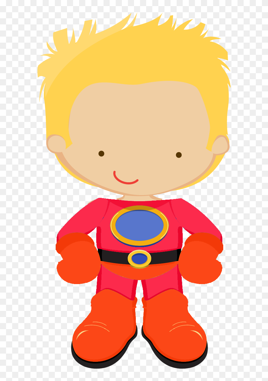 Kids Dressed As Superheroes Clipart - Superheroes Clip Art - Png Download