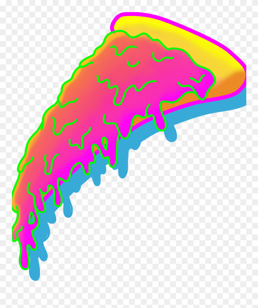 Pizza Neon Png Clipart