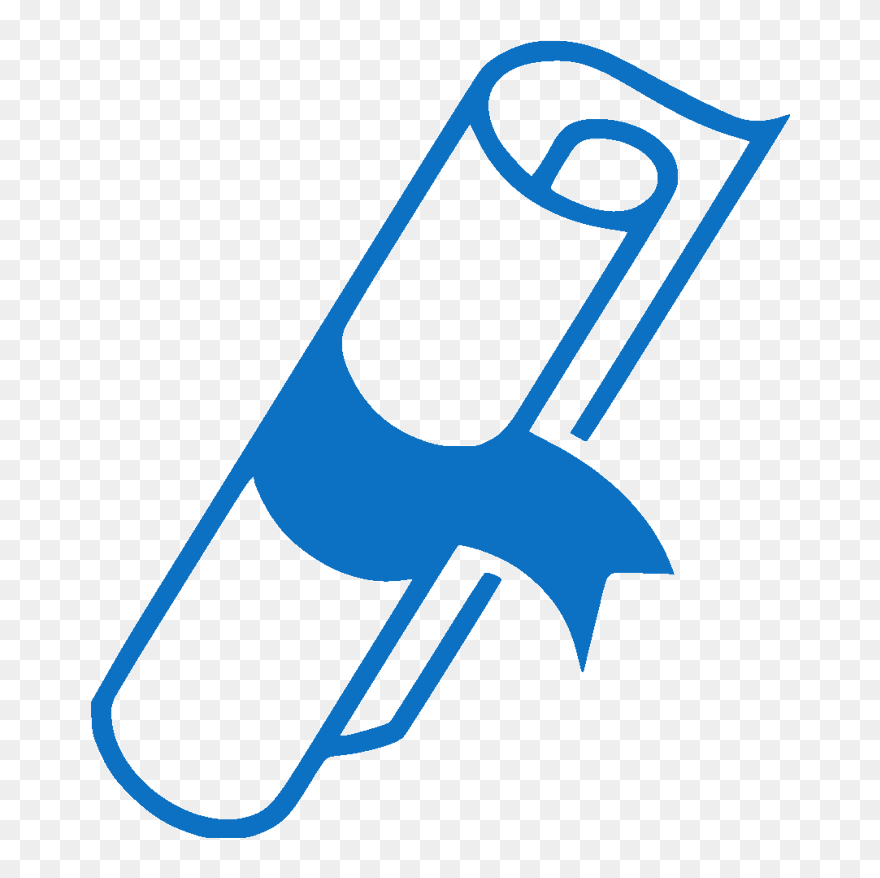 Transparent Background Diploma Clipart Png Blue