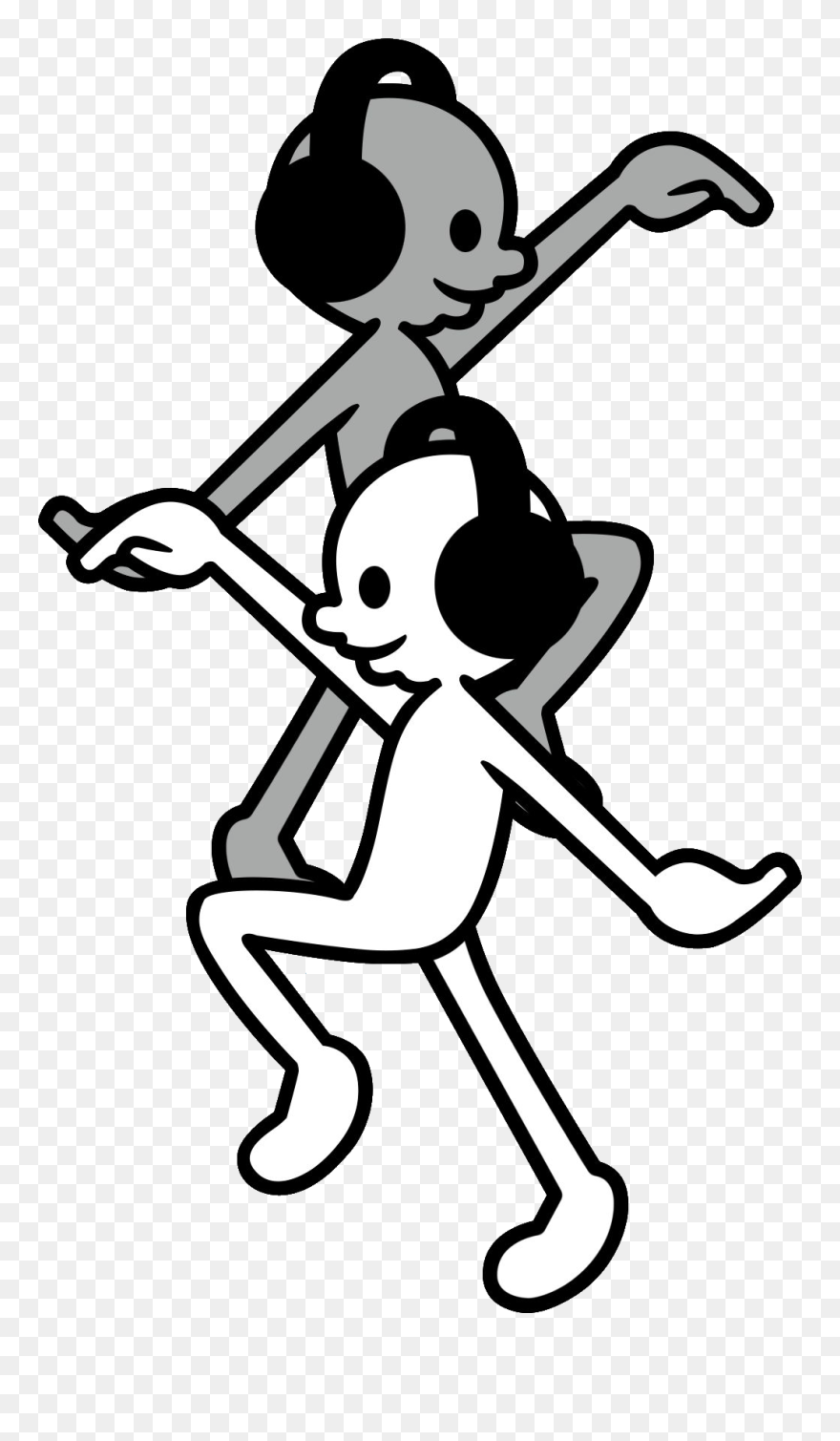 Hd Heaven Drawing Cartoon - Rhythm Heaven Black And White Clipart