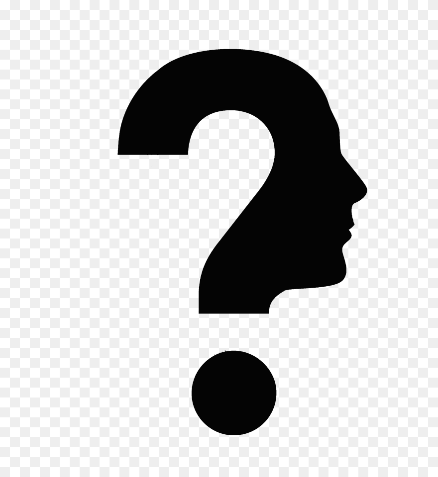 Human Head Question Mark Face - Face Question Mark Png Clipart