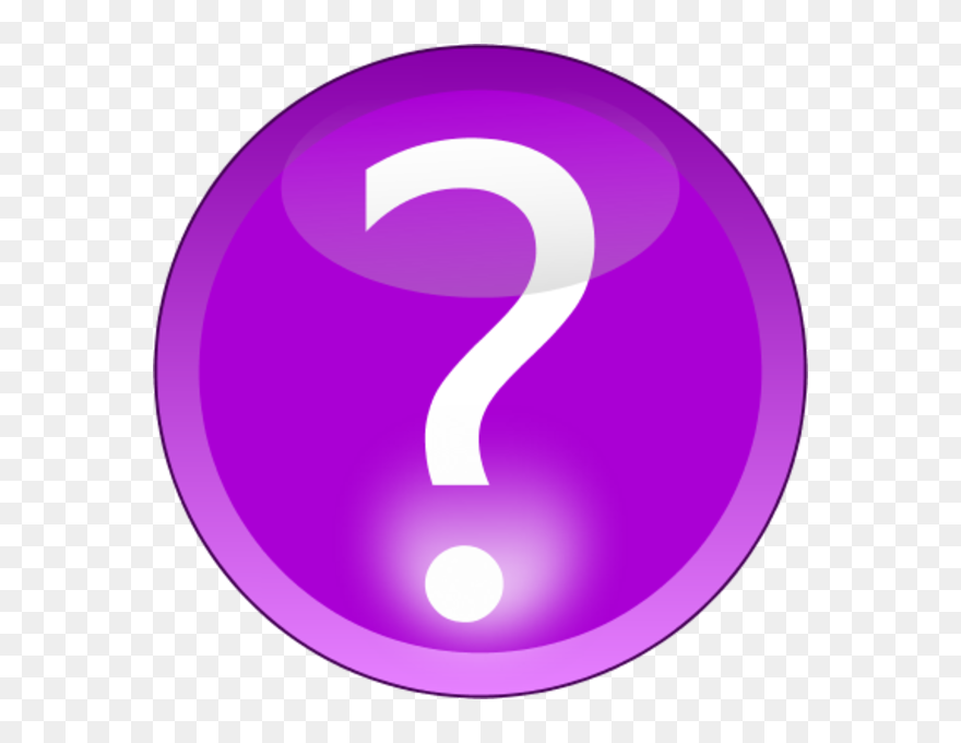 Purple Question Mark Clip Art - Question Mark With Purple Background - Png Download