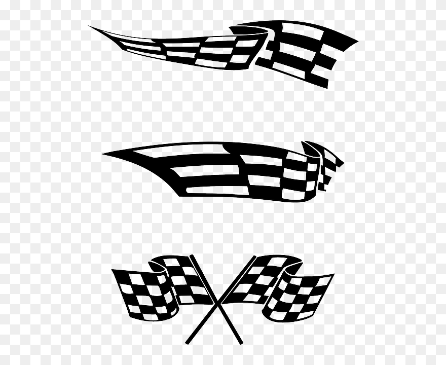 Free Download Racing Flag Clipart Racing Flags Clip - Racing Flag Decals - Png Download