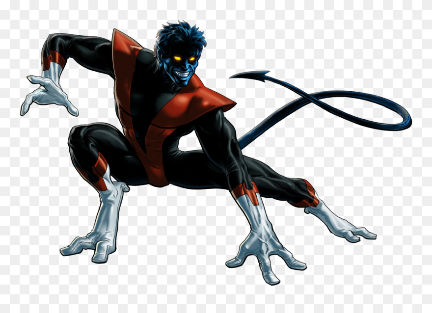 Marvel Heroes Omega Clipart Vector Library Marvel Heroes - Nightcrawler Marvel - Png Download
