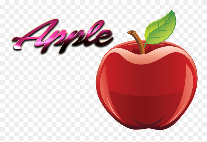 Apple Clipart Name, Apple Name Transparent Free For - Apple Image With Name - Png Download