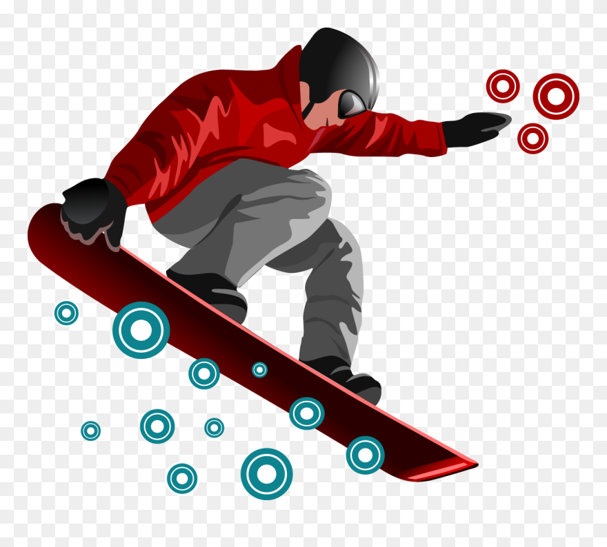 Snowboarding Clipart Vacation - Snowboarding Png Transparent Png