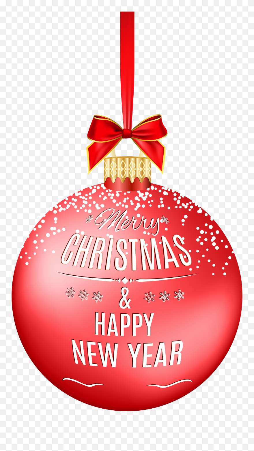 Christmas Present Clipart - Clip Art Merry Christmas And Happy New Year - Png Download