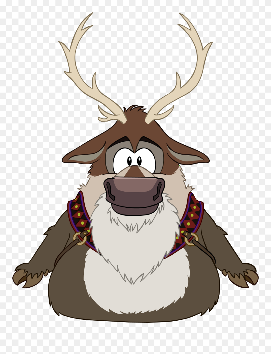Frozen Clipart Sven - Sven Club Penguin - Png Download