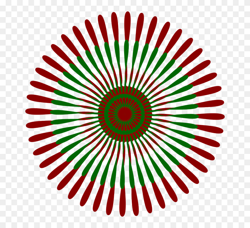 Free Circle Pattern Cliparts, Download Free Clip Art, - Red Round Flower Design Png Transparent Png