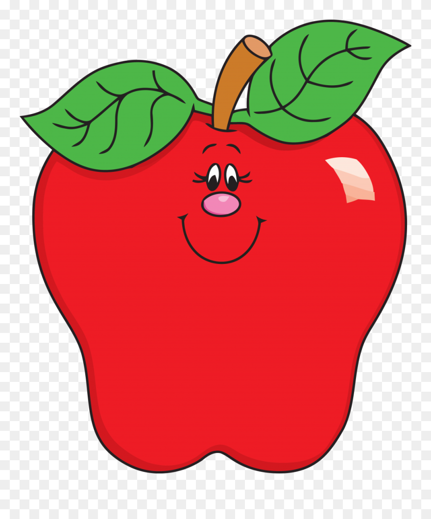 Cute Apple Clip Art - Png Download