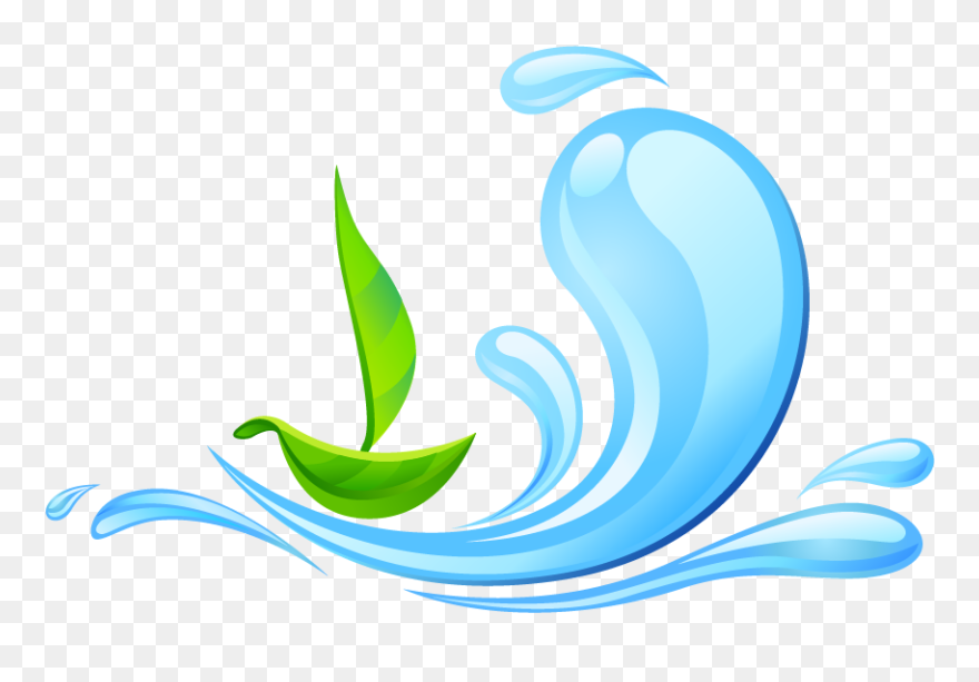 Image Black And White Stock Green Drop Clip Art Water - Water Logo Design Png Transparent Png