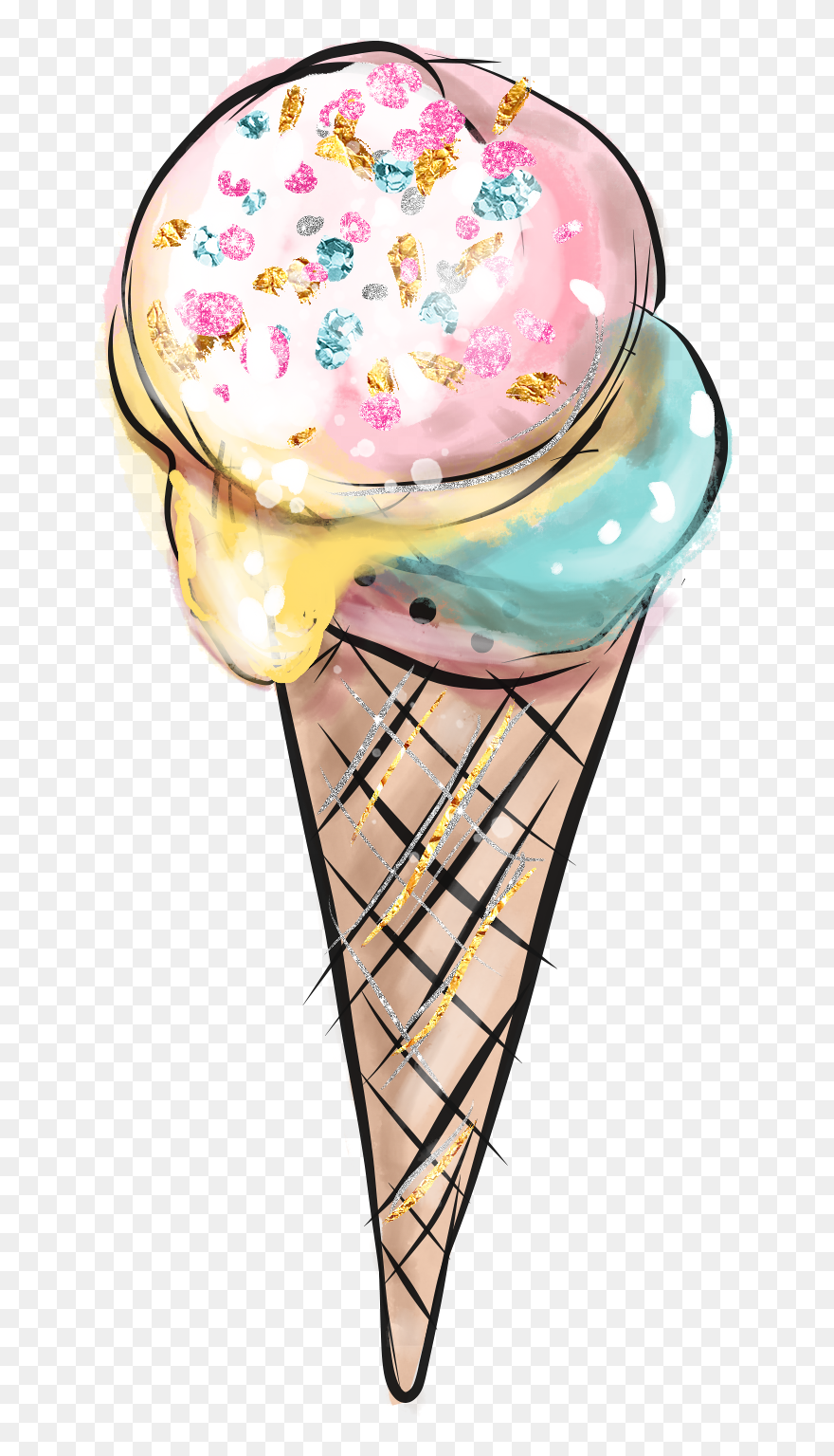 #icecream #icecreamcone #summer #summerdays #cooldown - Ice Cream Cone Clipart