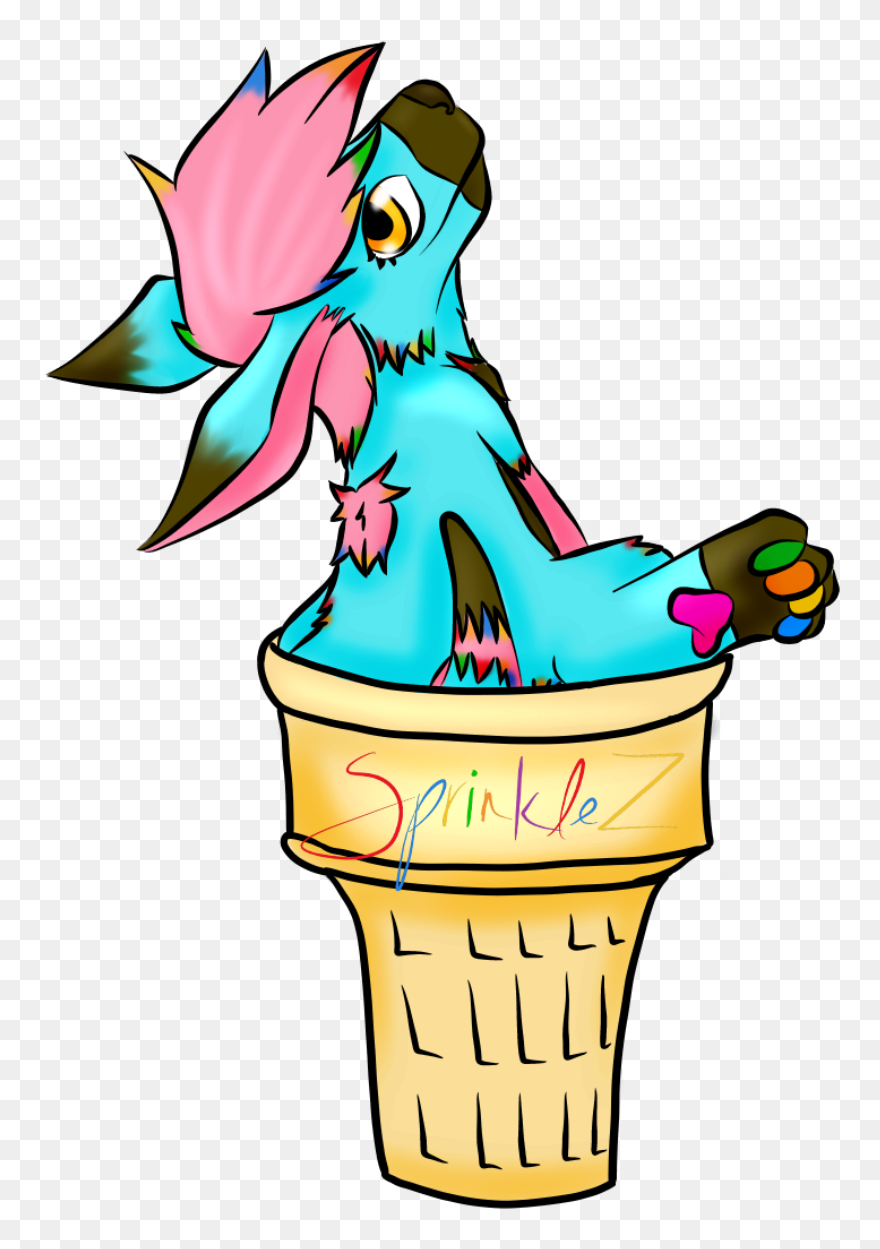 Wolfyroo Ice Cream~ - Cartoon Clipart