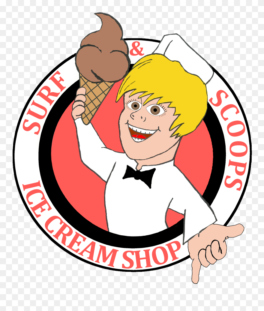 Surf Scoops Ice Cream Parlor - Ice Cream Parlor Quincy Clipart