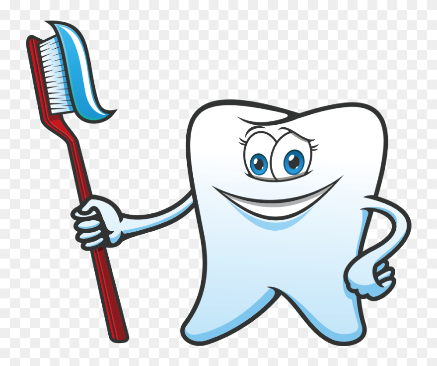 Tooth Clipart Toothpaste - Cartoon Toothbrush And Toothpaste - Png Download