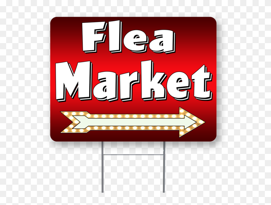 Flea Market Inch Sign With Display Options Clipart (5554903) PinClipart