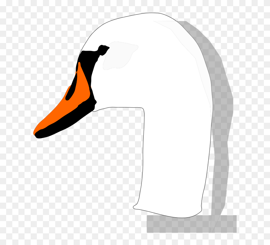 Swan Head Svg Clip Arts - Swan - Png Download